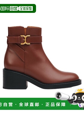 香港直邮Chloe Marcie 搭扣短筒靴 C24S00VF8短靴