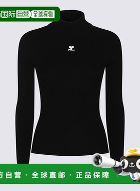 1h可退 COURREGES 女士针织毛衣 PERMPU022FI00019999长袖针织衫