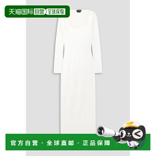 香港直邮Tom 女士 Ford 福特 羊绒真丝混纺中长连衣 汤姆 1h可退