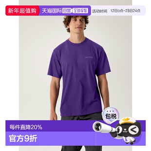 欧洲直邮Arc'teryx始祖鸟 KRAGG SL棉质模糊鸟标短袖圆领衫 男装