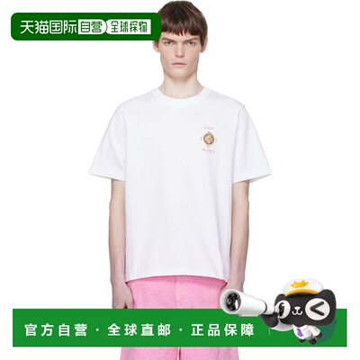 香港直邮Casablanca 男士 白色 Plafond Orne De Musique T恤 MSS