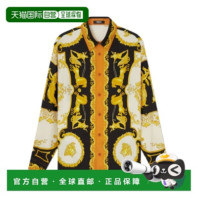 1h可退 香港直邮Versace 长袖衬衫 10194381A16096休闲风