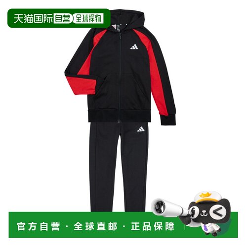 欧洲直邮adidas 男孩衣服 套装 黑色 冬天 JD0967