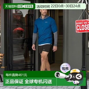 自营欧洲直邮Patagonia Strider Pro男士黑色聚酯纤维越野跑短裤