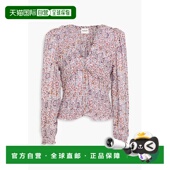 抽褶印花绉纱衫 1h可退 HT016 女士 Nibel 香港直邮ISABEL MARANT