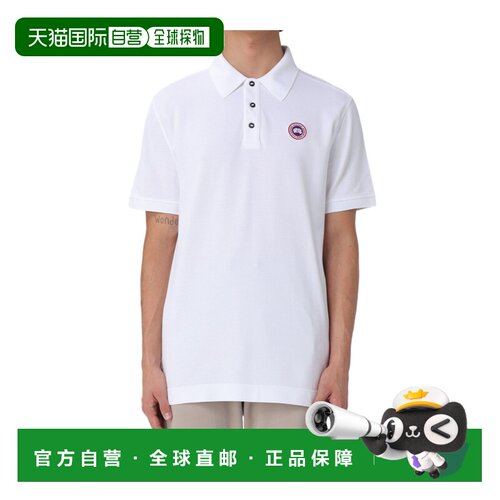 香港直邮CANADA GOOSE 男士T恤 1600MB9025 SS2026 白色 短袖POLO