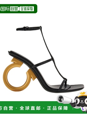 香港直邮Salvatore Ferragamo 徽标凉鞋 01E988高跟罗马鞋