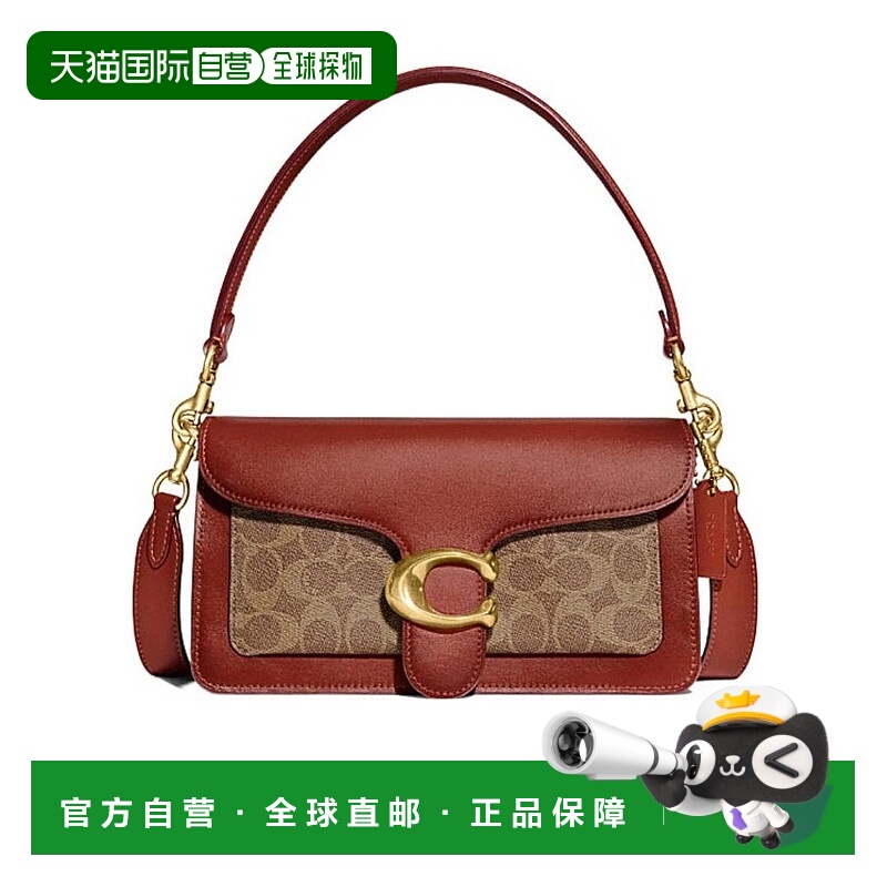 香港直邮Coach蔻驰 女包包 徽标单肩包 CD324