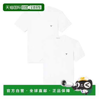 1h可退 香港直邮Emporio Armani 短袖T恤两件装 EM000392AF14132