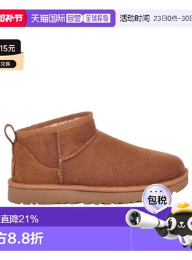 1h可退 香港直邮UGG 及踝雪地靴子 1116109CHE正品轻便时尚休闲百
