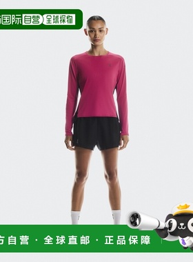 自营欧洲直邮ON昂跑 Performance女士石榴红色聚酯纤维透气速干长