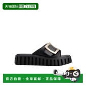 金属扣圆头拖鞋 香港直邮Roger Vivier RVW70635850JUS