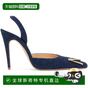 藍(lán)色高跟鞋 女士 butrym 金色 舒適時尚 皮鞋 546722 香港直郵magda