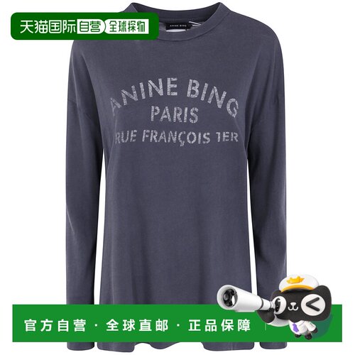 香港直邮Anine Bing 女士T恤 A0812757WBL1BLACK AW2026