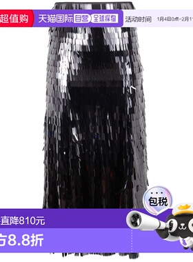 1h可退 香港直邮Self-Portrait 女士 珠片中长半身裙 RS26165MSKB