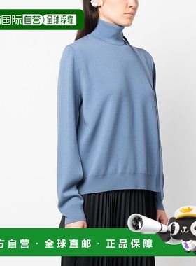 香港直邮Fendi 女士Fendi Clear 蓝色毛线衫羊毛毛衣羊绒高领针织