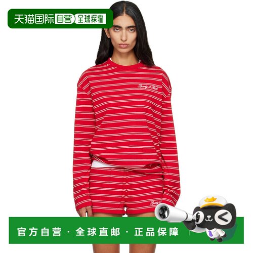 1h可退 香港直邮SPORTY & RICH 女士 红色 Signature Logo Easy