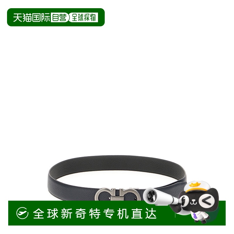 1h可退 香港直邮Salvatore Ferragamo 菲拉格慕 男士 黑色皮带腰