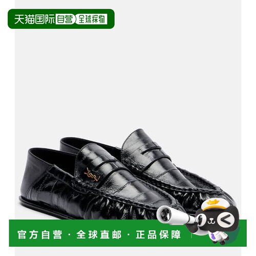 1h可退 香港直邮Saint Laurent 圣罗兰 女士 漆皮乐福鞋女鞋