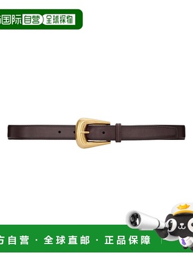 1h可退 香港直邮Saint Laurent FORK 光滑皮革皮带 839457AAB2Z