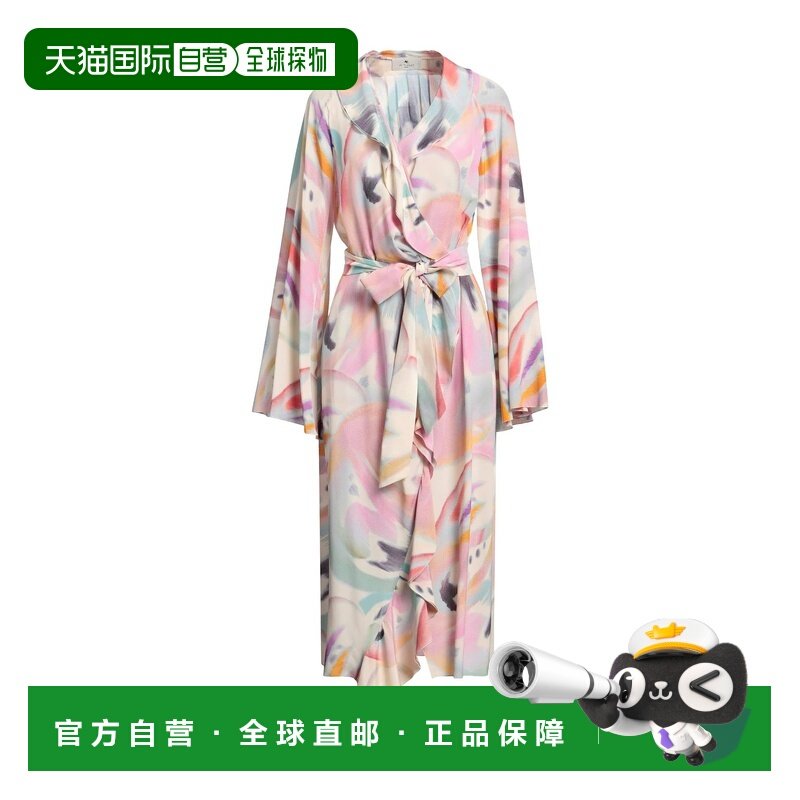 1h可退 香港直邮Etro 艾特罗 女士 中长连衣裙 pink粉色 舒适时尚,女装/女士精品,连衣裙,淘宝优惠券,粉丝福利购,淘宝优惠卷