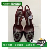 珠宝蕾丝缎面露跟鞋 香港直邮Manolo Blahnik GEROSA70LACE