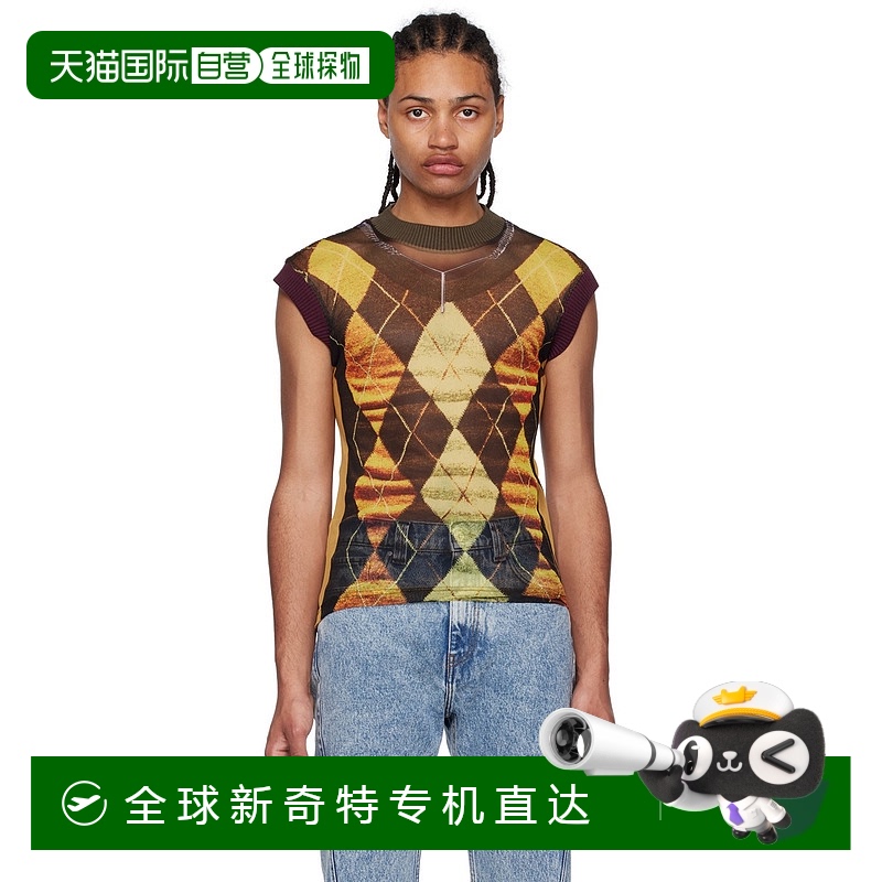 1h可退 香港直邮Y PROJECT 男士 黄色 & 酒红色 Jean Paul Gaulti