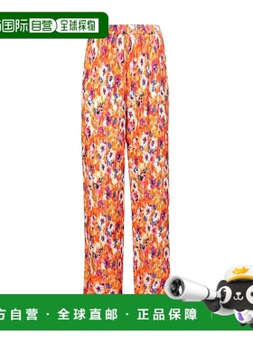 香港直邮MSGM 花卉印花百褶长裤 3242MDP119227363