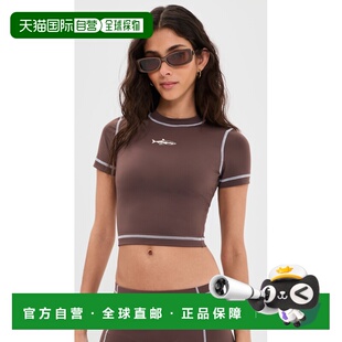 泳衣式 Jett 上衣 brown棕色 香港直邮Staud 舒适时尚 女士