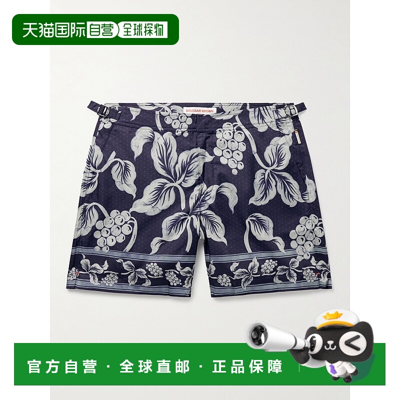 香港直邮Orlebar Brown 男士 Bulldog Petralis 直筒中长印花再生