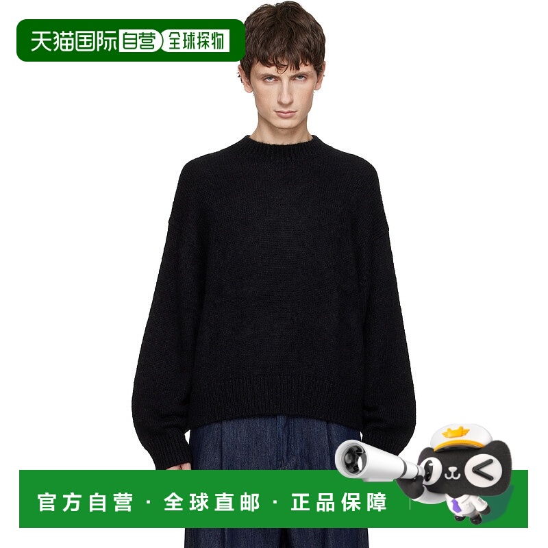 1h可退 香港直邮Studio Nicholson 男士 黑色 Wynn 毛衣 WYNNSN14