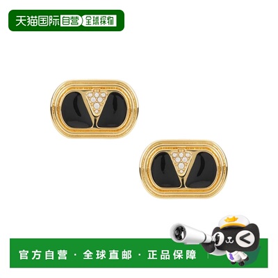 1h可退 香港直邮Valentino 华伦天奴 女士 Ovalette 徽标耳环 6W2