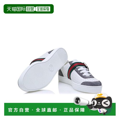 自营1h可退 Gucci 波点web条纹带休闲鞋 407331CFYC0