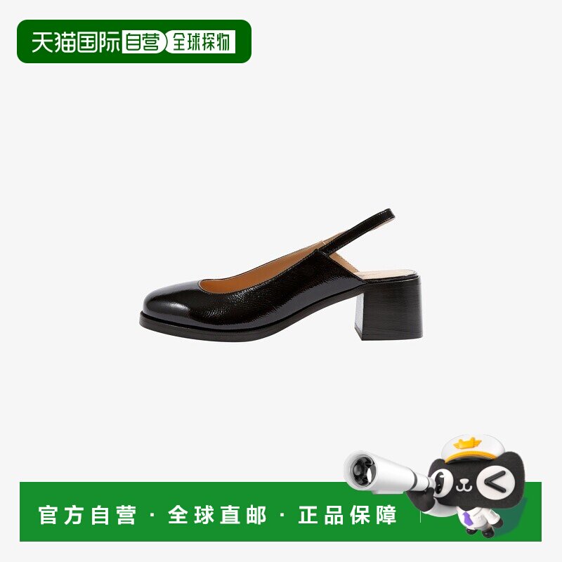 自营欧洲直邮APC 女士黑色皮革高跟鞋单鞋皮鞋女鞋