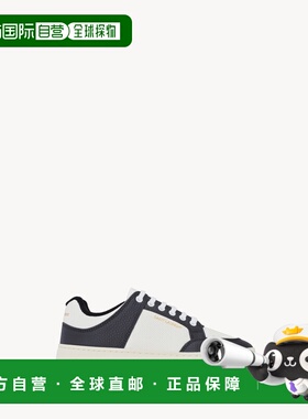 自营欧洲直邮YSL圣罗兰 SL/61系列女士白色/黑色小牛皮低帮系带运