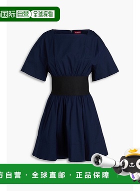 1h可退 香港直邮Staud 女士 Amy 弹力棉质府绸迷你连衣裙 R24P223