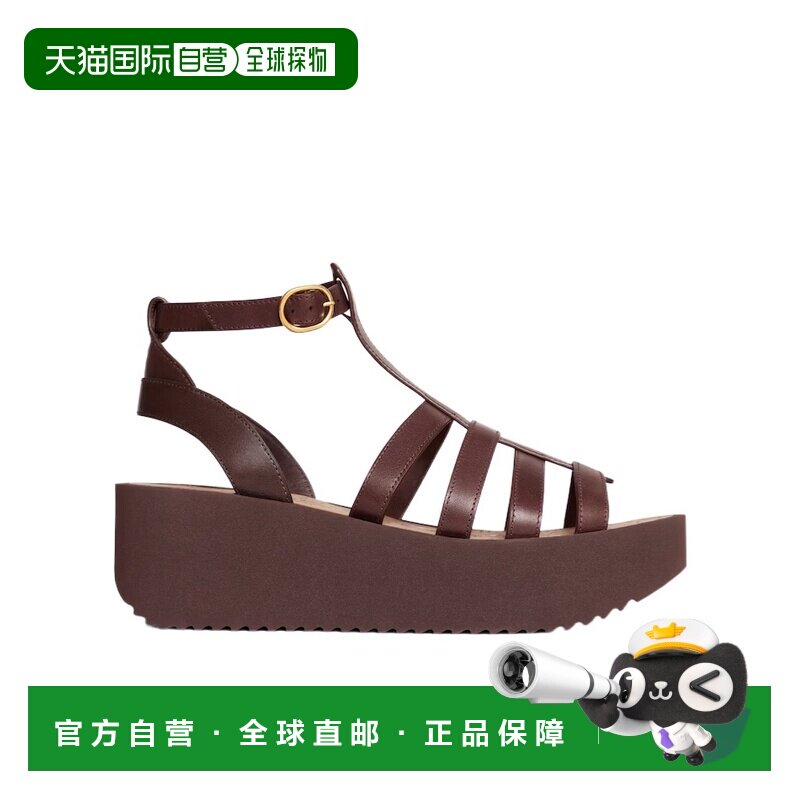 1h可退 Celine 圆头厚底凉鞋 367405348C图片