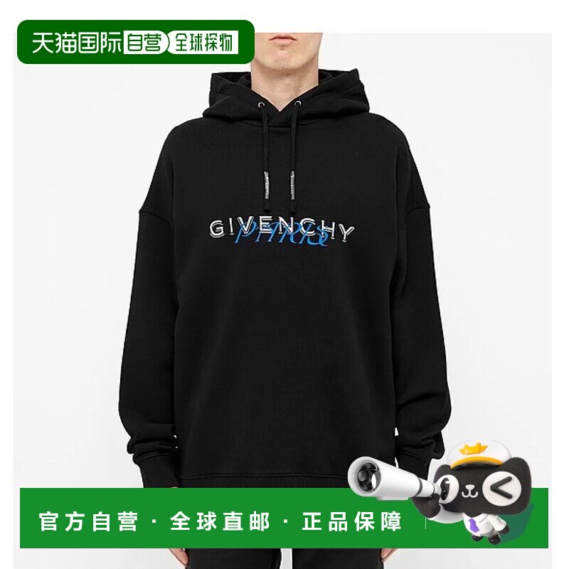 香港直邮Givenchy 徽标连帽卫衣 BMJ06U30AF纪梵希长袖