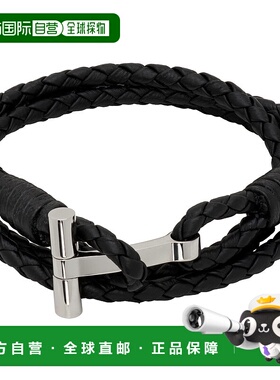 香港直邮Tom Ford 汤姆 福特 男士 Braided Leather T 手环 JM005