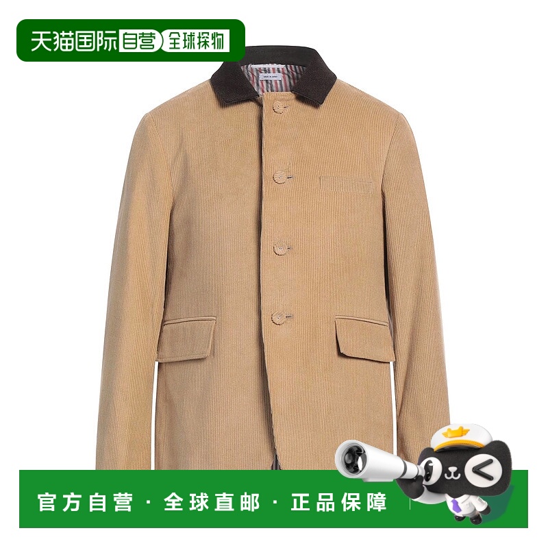 1h可退 香港直邮Thom Browne 汤姆 布朗 男士 夹克 brown棕色 舒