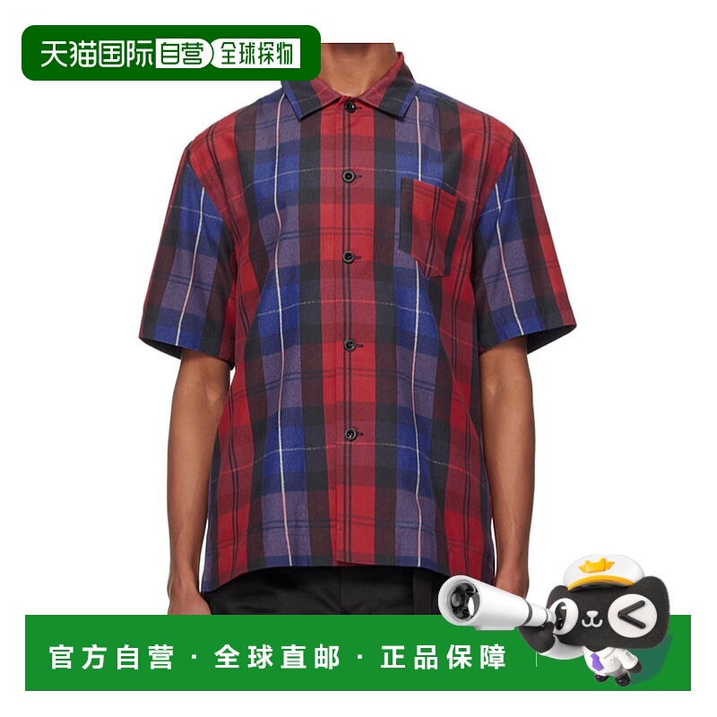 香港直邮Sacai 格纹衬衫 2403444M男装