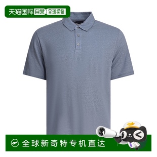 衬衫 短袖 Polo blue蓝色 M92369595A 香港直邮VINCE 1h可退 男士