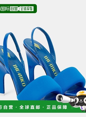 香港直邮The Attico 女士 REM 漆皮凉鞋 BLUE 蓝色时尚舒适高跟
