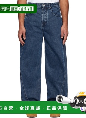 香港直邮Jacquemus 男士 蓝色 Le de-Nîmes Espiral 牛仔裤 25HPA