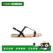 饰软羊皮平底凉鞋 1h可退 1X45 女士 Logo装 香港直邮Prada 普拉达