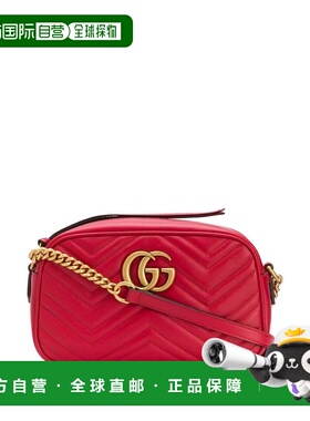 香港直邮GUCCI 女士斜挎包 447632DTD1T6433 CO 红色 