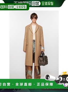 欧洲直邮ACNE STUDIOS（艾克妮）女士直筒羊毛大衣Manteau droit