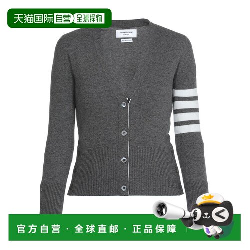香港直邮24SS 羊绒条纹V领开衫 Women长袖 【付后1h可退】