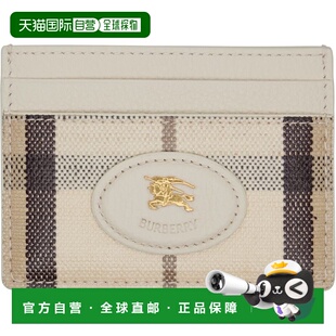 1h可退 香港直邮Burberry 巴宝莉 女士 灰白色 Highlands 卡包 81