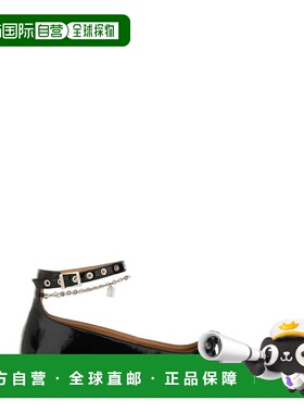 1h可退 香港直邮GANNI 甘尼 女士 黑色 Eyelet Jewel 芭蕾鞋 S275